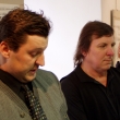 pan Karel Urban a pan Jaroslav �apek za Prvn� �esk� klub ryb��sk� historie kter� tuto v�stavu uspo��dal
